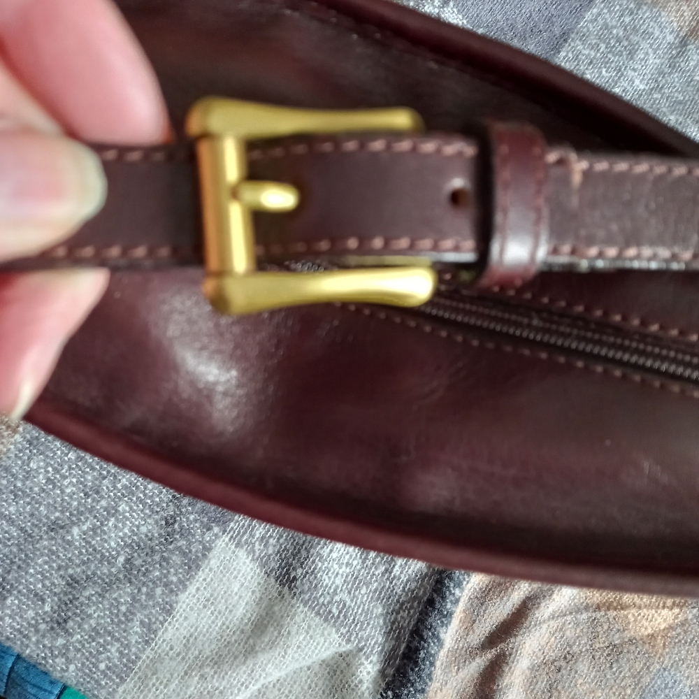 Bally Burgundy Leather Crossbody Bag - Picture 8 of 9